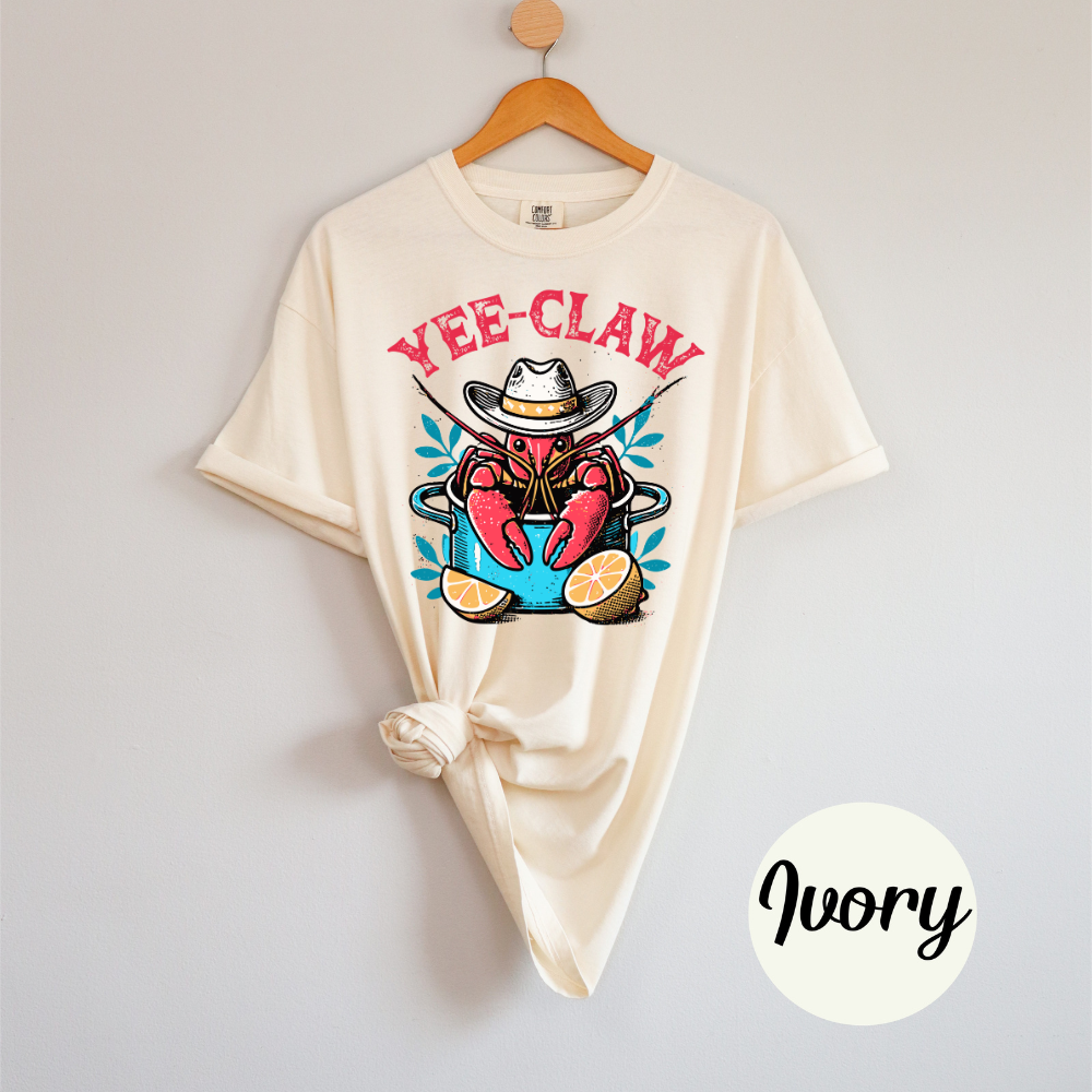 YEE-CLAW – Lobster Cowboy Boil Tee