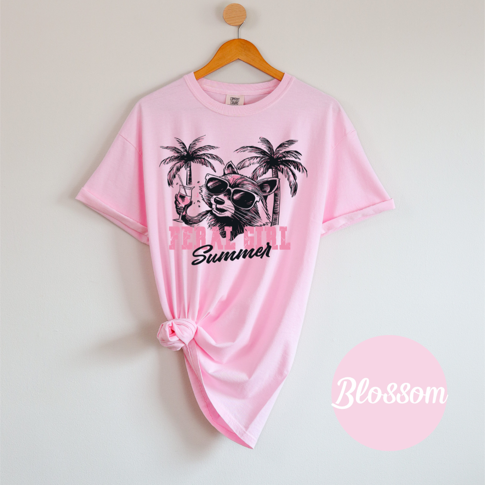 FERAL GIRL Summer – Raccoon Chaos Tee