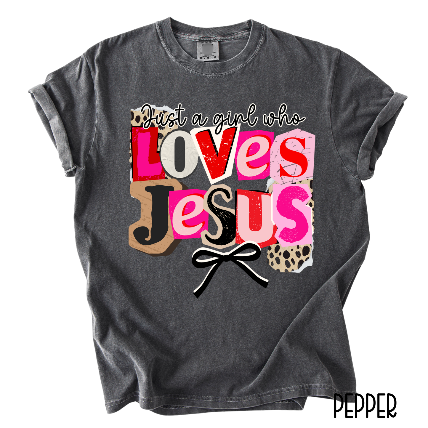 Just a Girl Who Loves Jesus T-Shirt | Faith-Inspired Graphic Tee | Comfort Colors Women’s T-Shirt