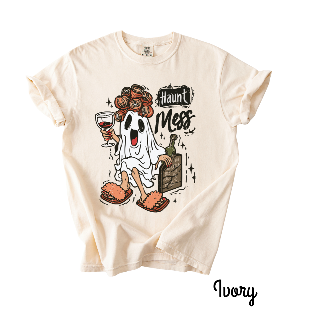 Haunt Mess Graphic Tee – Halloween Comfort Colors® T-Shirt