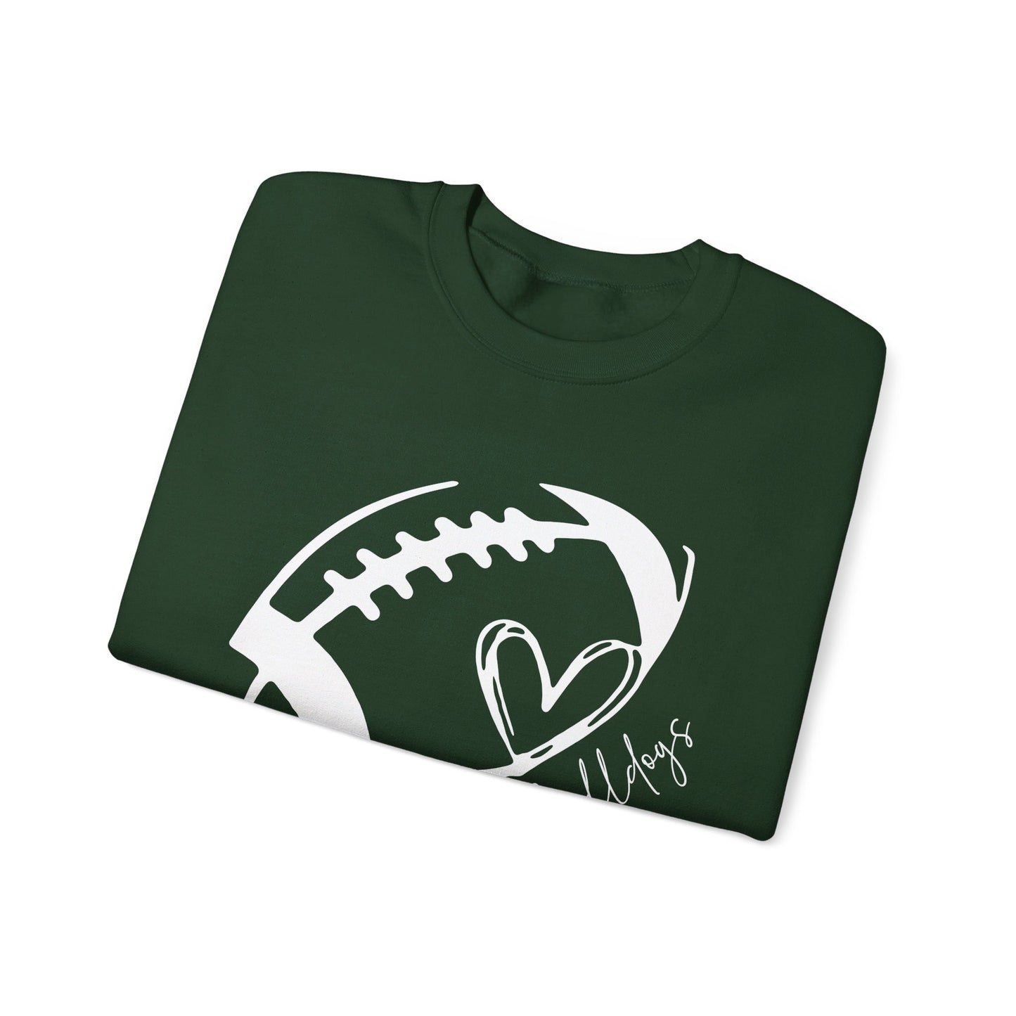 DeLand Bulldogs Football Heart Sweatshirt Unisex Crewneck Sweatshirt
