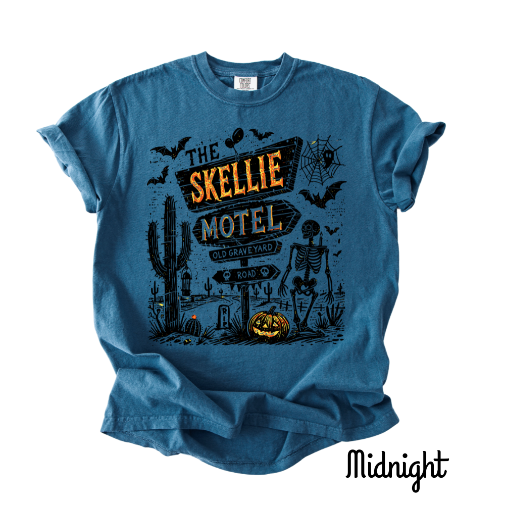 The Skellie Motel β Spooky Halloween Comfort Colors T-Shirt