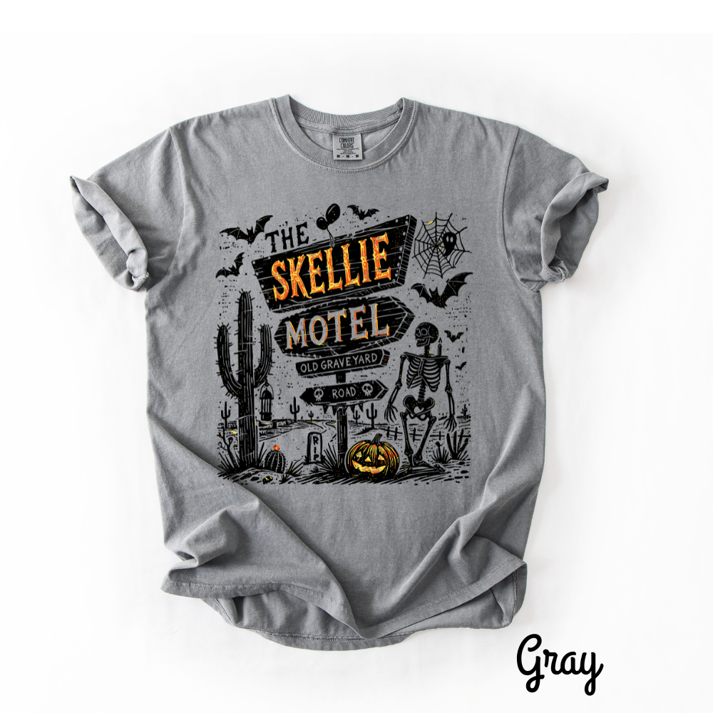 The Skellie Motel β Spooky Halloween Comfort Colors T-Shirt