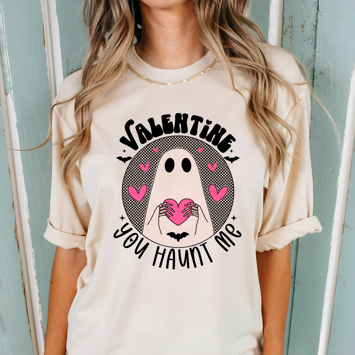 Valentine, You Haunt Me Ghost Tee
