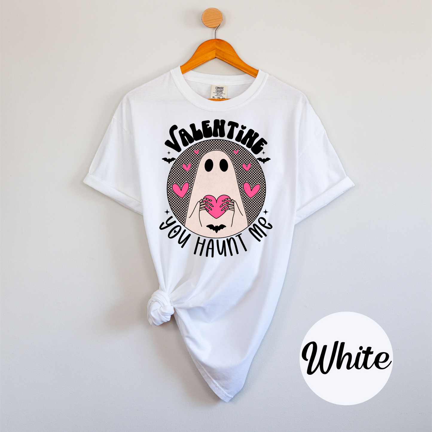 Valentine, You Haunt Me Ghost Tee