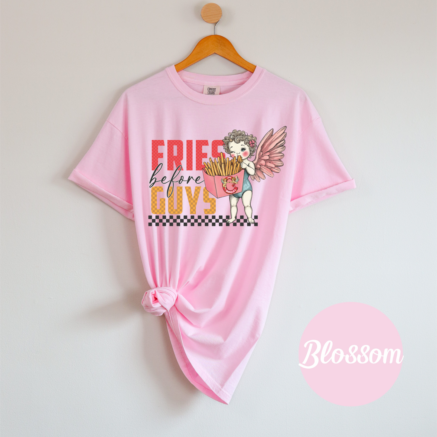 Cupid's Favorite Fries Before Guys Tee