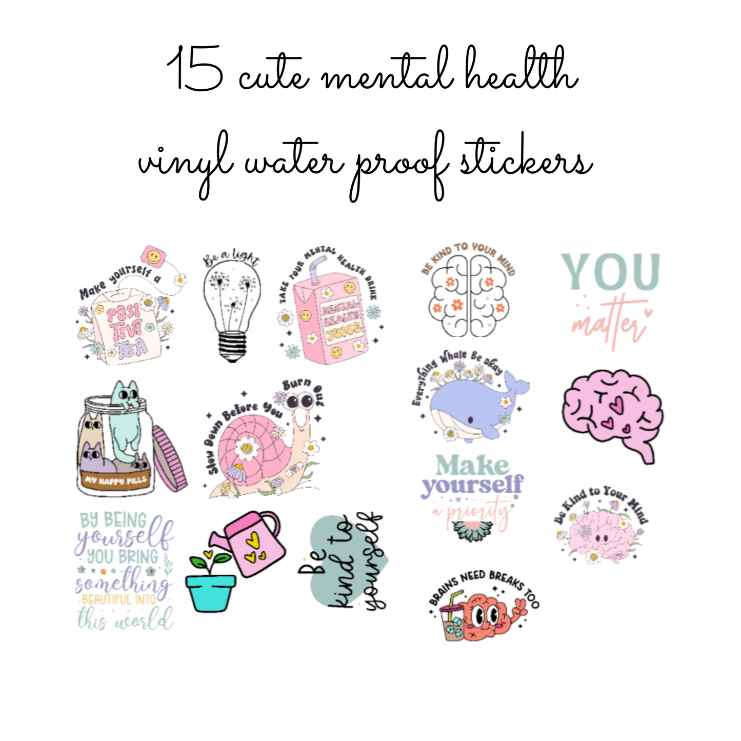 Womens Mental Health Wellness Box Gift Set: Daily Reminders Edition
