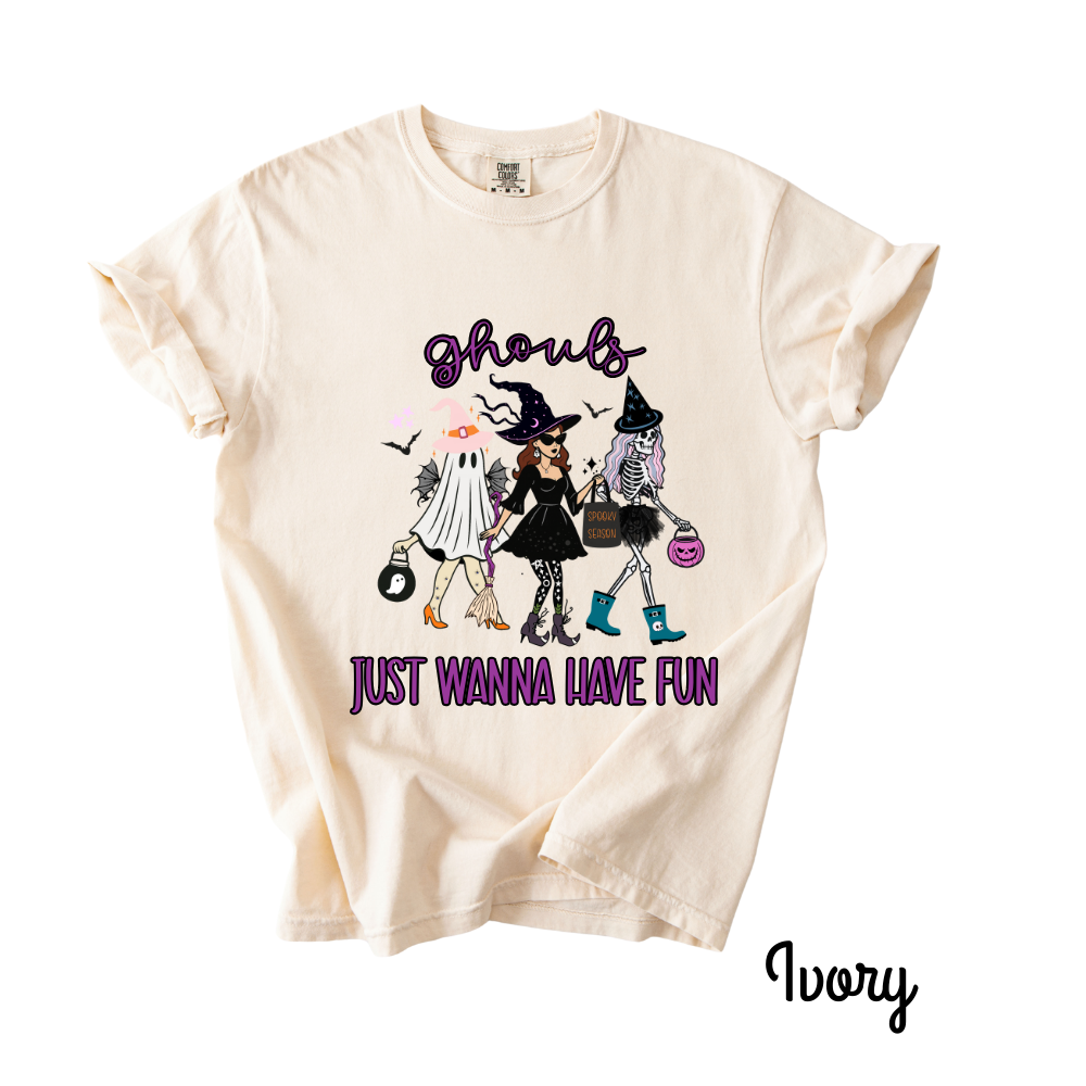Ghouls Just Wanna Have Fun Theme – Ghoul Gang Halloween T-Shirt