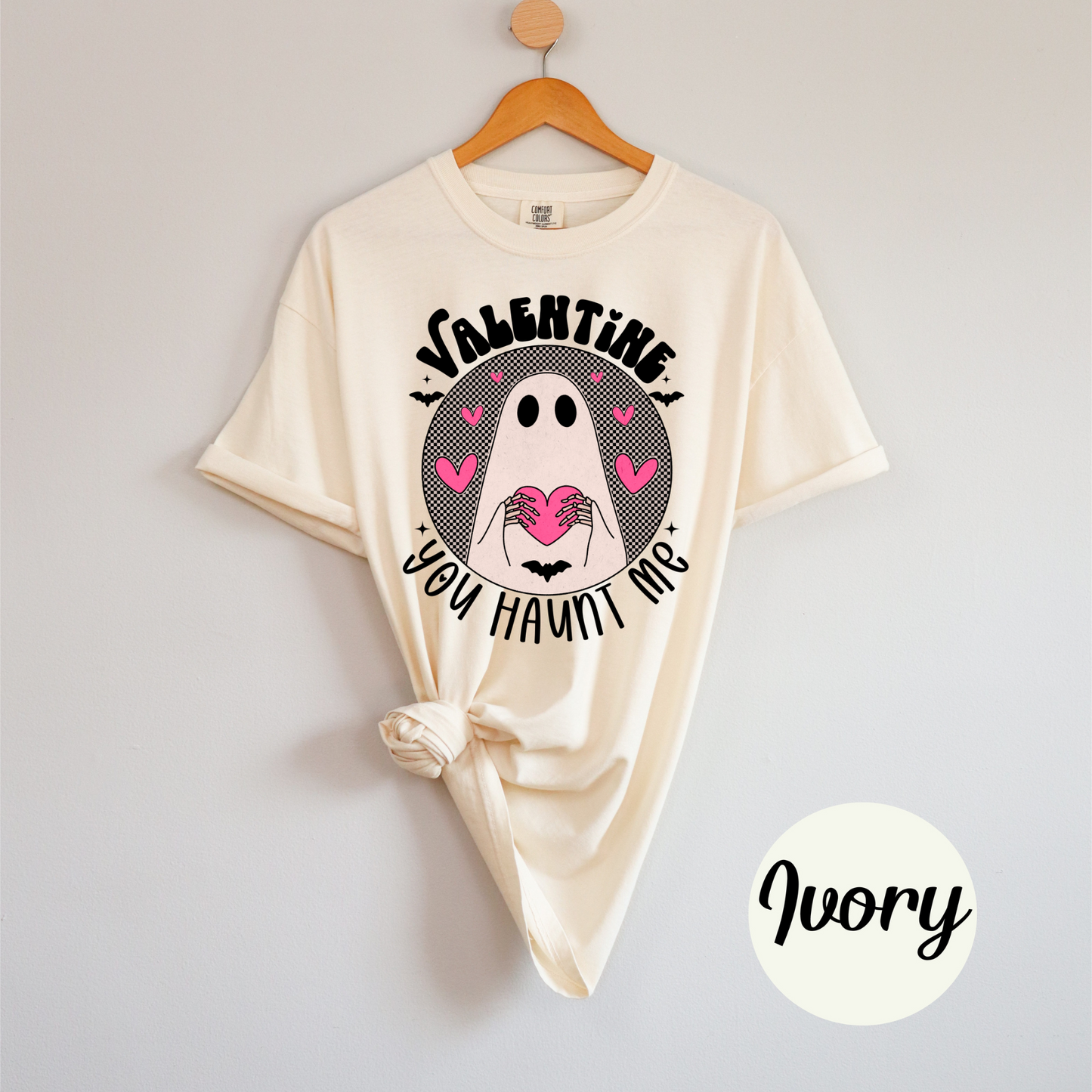 Valentine, You Haunt Me Ghost Tee