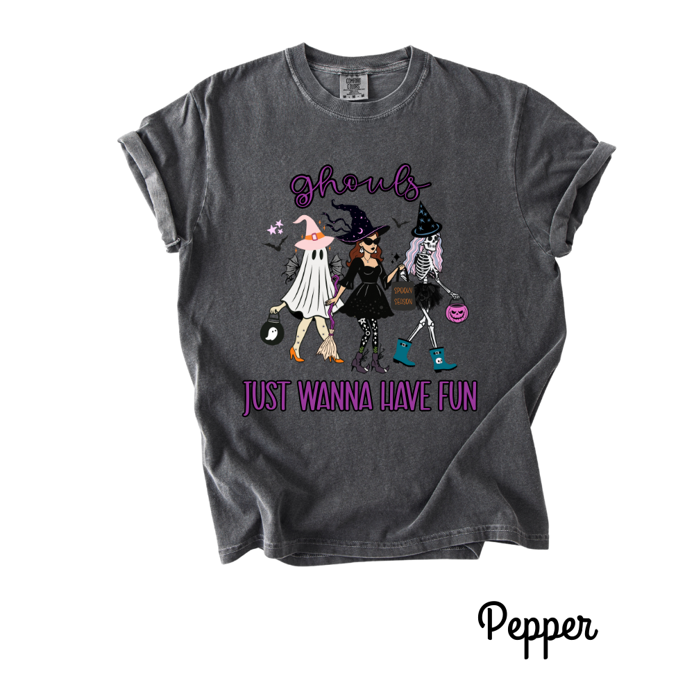 Ghouls Just Wanna Have Fun Theme – Ghoul Gang Halloween T-Shirt