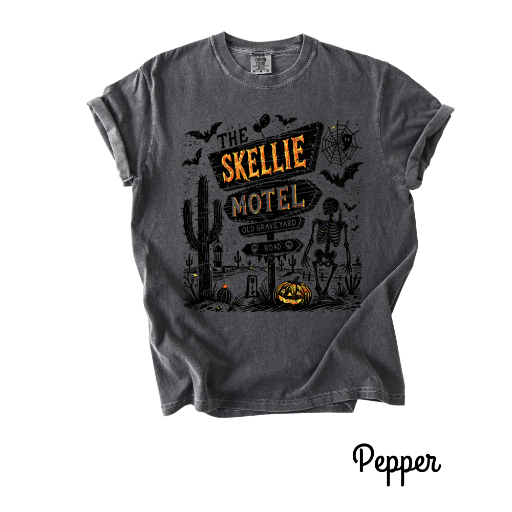 The Skellie Motel β Spooky Halloween Comfort Colors T-Shirt