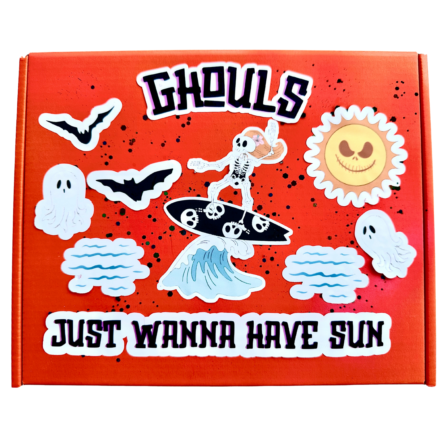 Ghouls Just Wanna Have Sun – Summerween Gift Box | Halloween Shirt, Tumbler, Earrings + Stickers