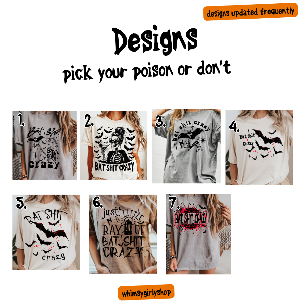 Petty Bat Box | Comfort Colors Tee + Tumbler + Bat Earrings + Stickers | Spooky Halloween Gift | Whimsy Girly Shop Halloween Womens OOTD