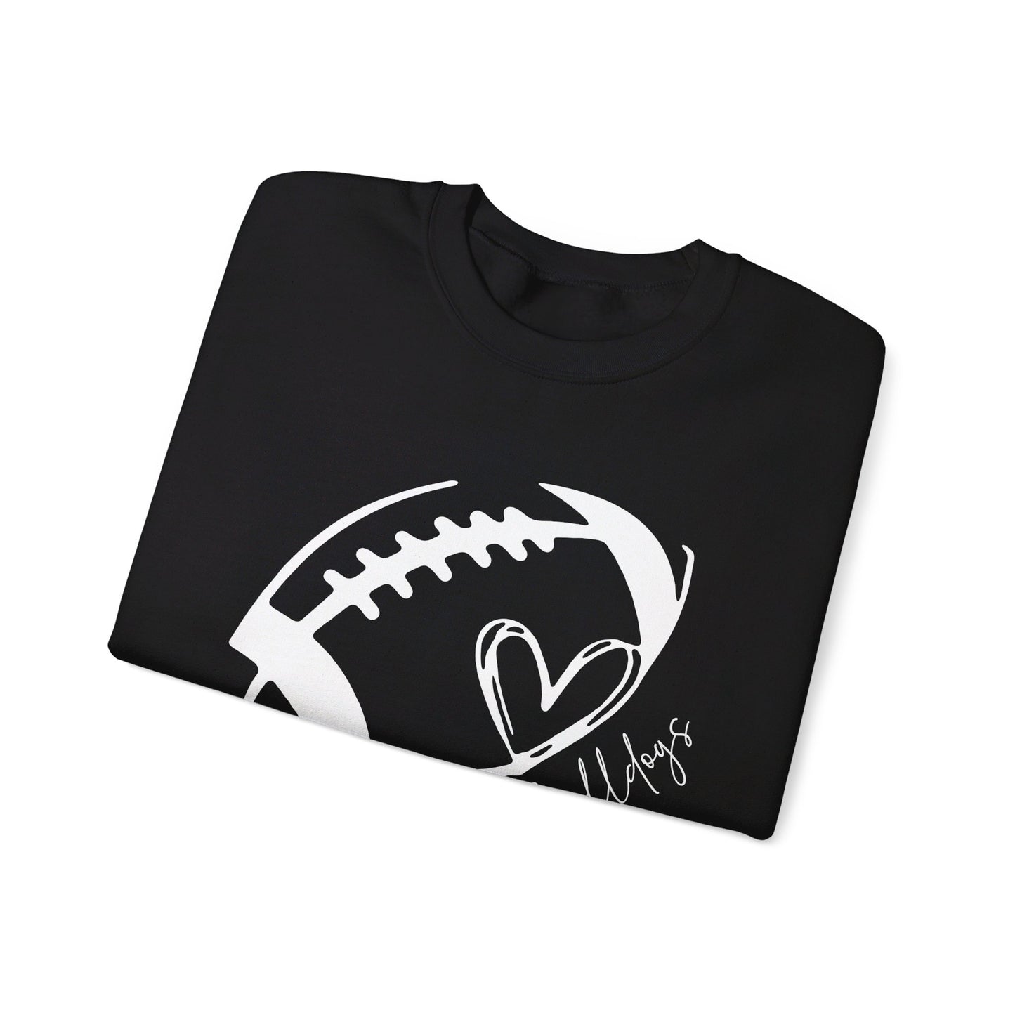 DeLand Bulldogs Football Heart Sweatshirt Unisex Crewneck Sweatshirt