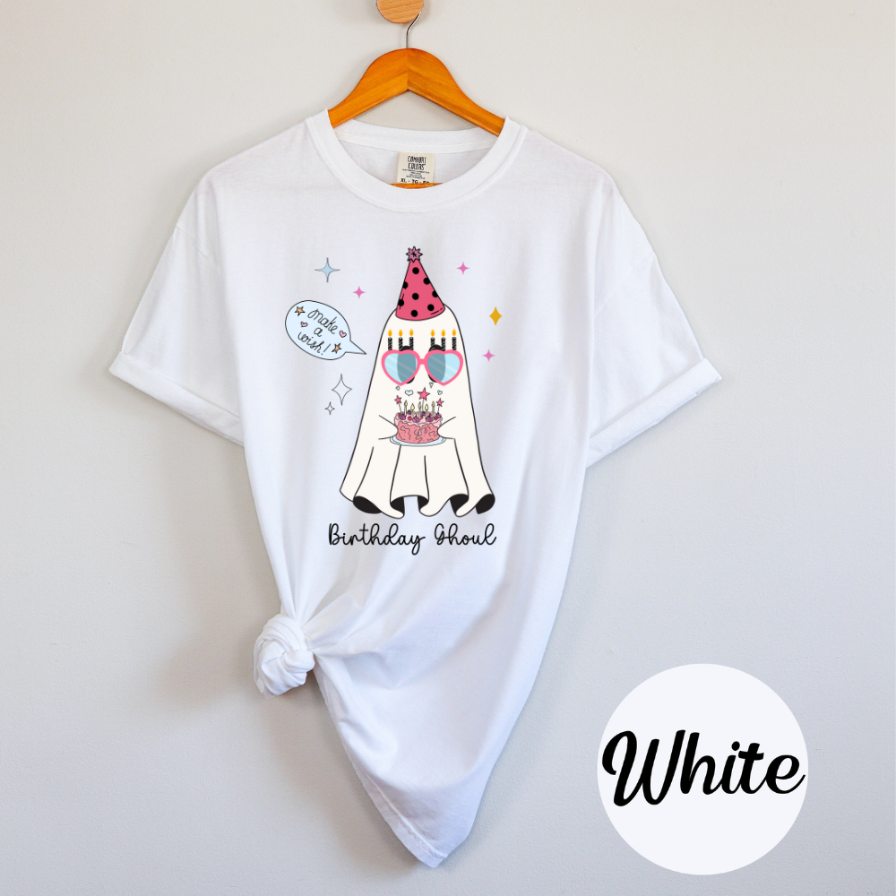 Birthday Ghoul T-Shirt, Spooky and Sweet Birthday Funny Skeleton Goth Ghost T-Shirt