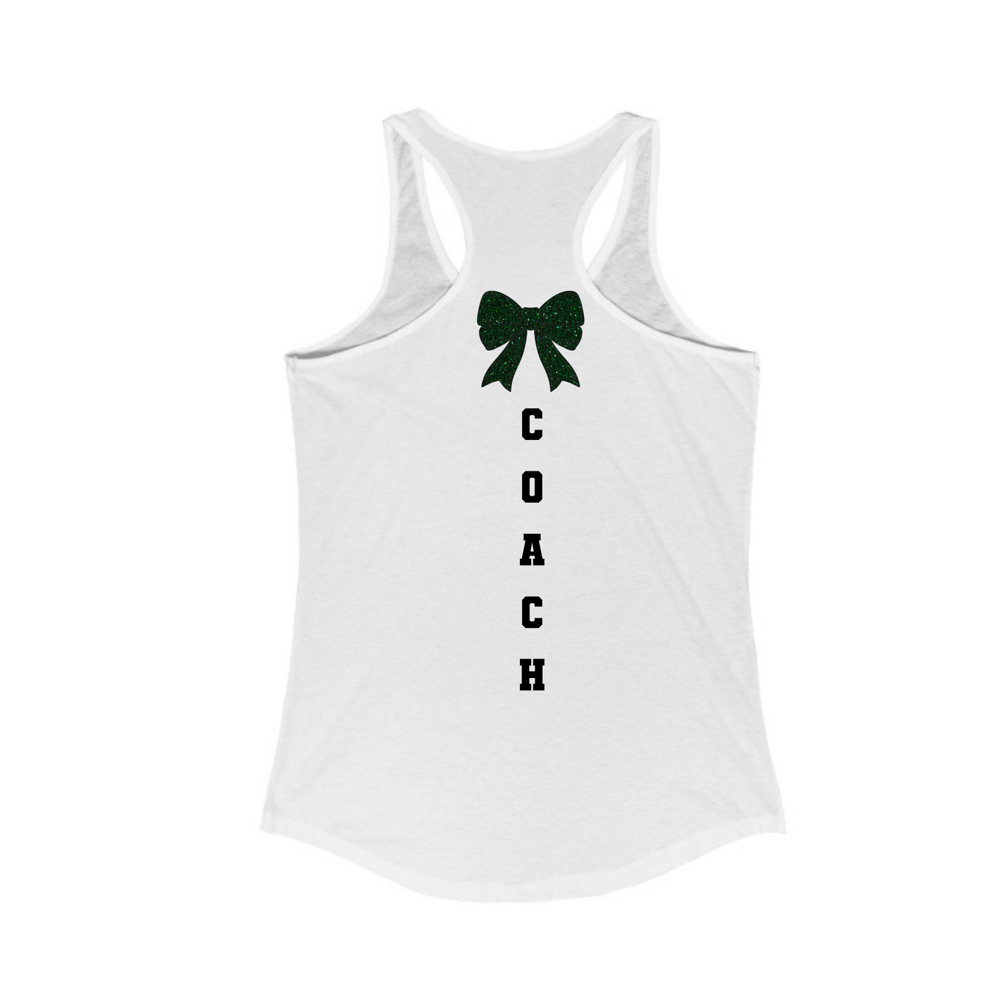 GO Bulldogs Faux Glitter Logo Racer Back Coach Tank Top