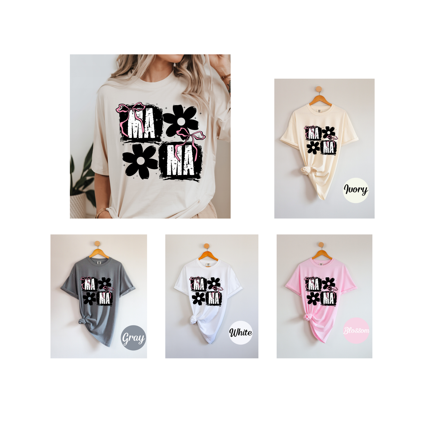 Handmade Mother’s Day Gift Box – T-Shirt, Cup, Earrings, I Love You Drink Stirrer, Card, Gift Idea