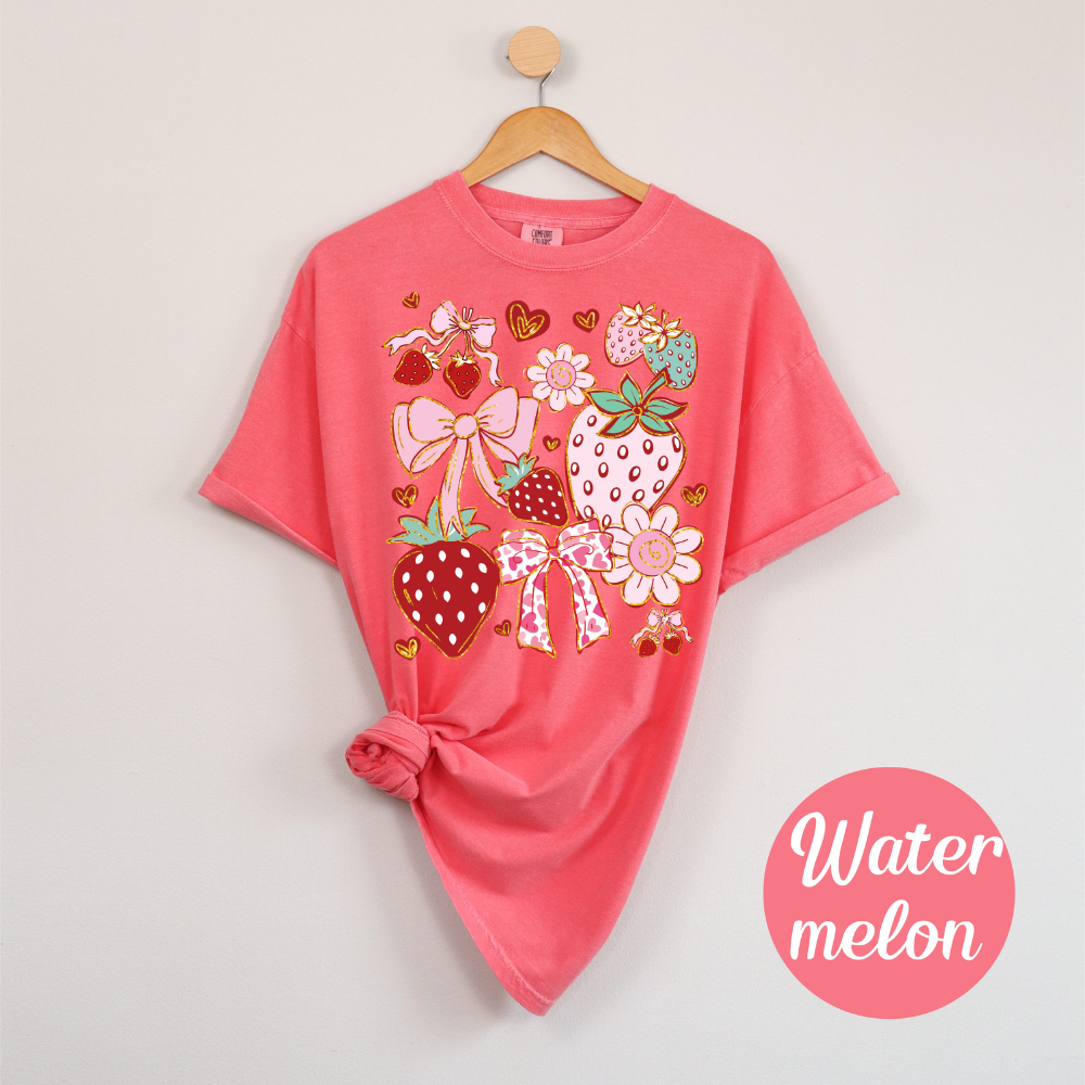 Coquette Clam Shell Tee – Pearl Bows & Summer Vibes
