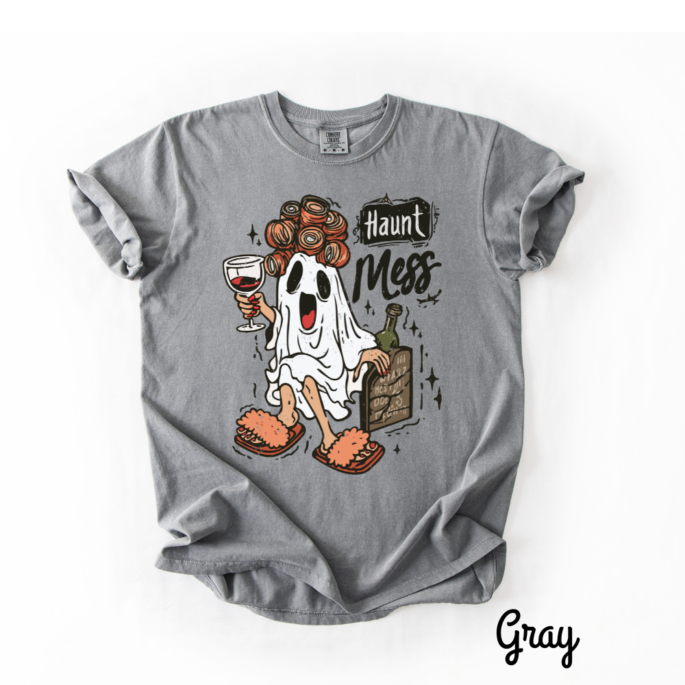 Haunt Mess Graphic Tee – Halloween Comfort Colors® T-Shirt