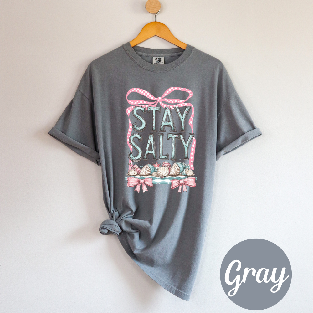 Stay Salty Tee β Coquette Coastal Cutie Vibes Womens Vacation Summer Shirt