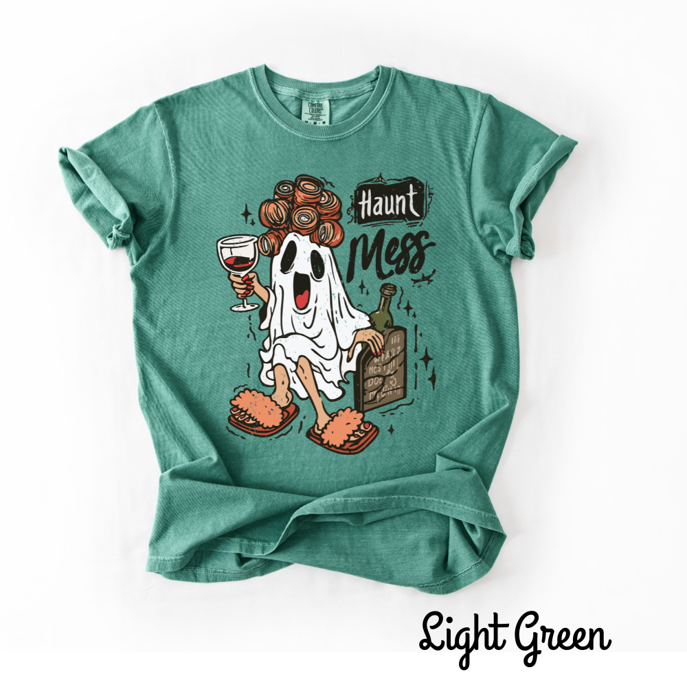Haunt Mess Graphic Tee – Halloween Comfort Colors® T-Shirt