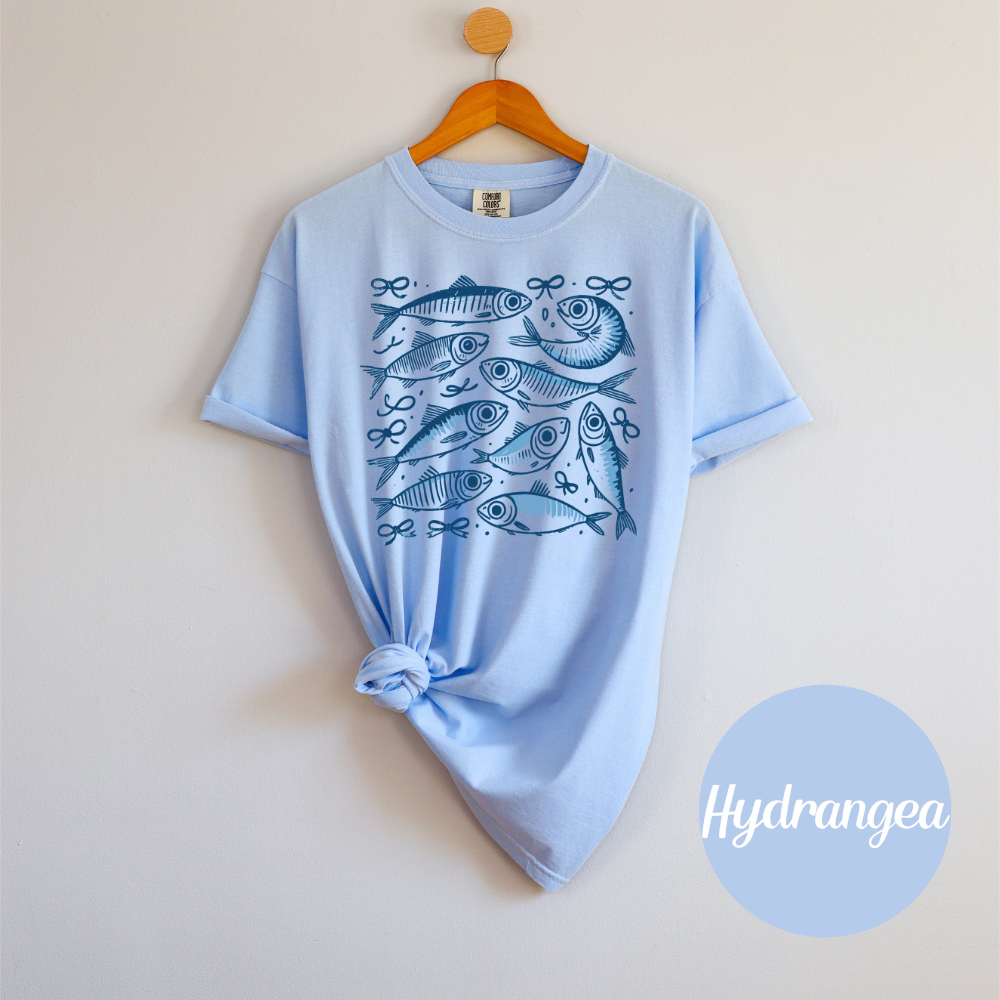 Retro Sardine Summer Tee – Coquette Fishcore Comfort Colors Women’s T-Shirt