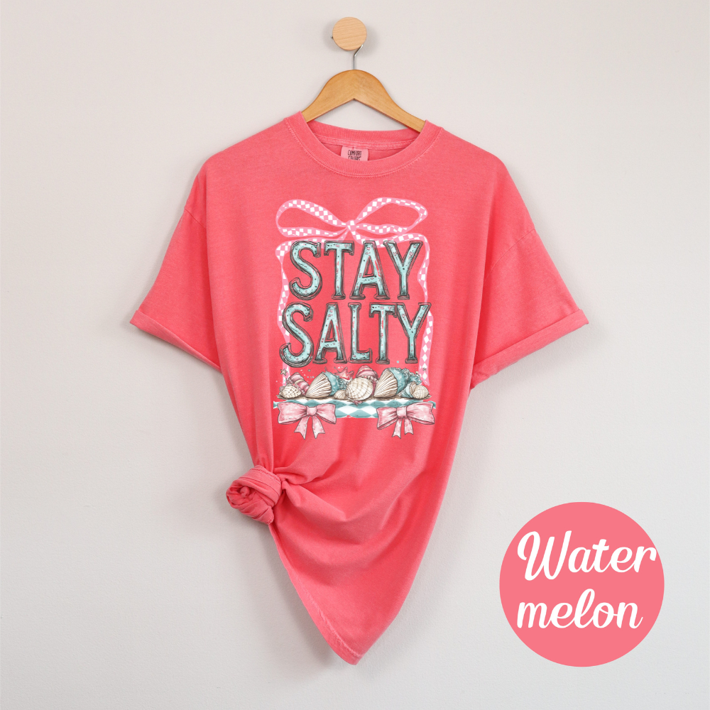 Stay Salty Tee β Coquette Coastal Cutie Vibes Womens Vacation Summer Shirt