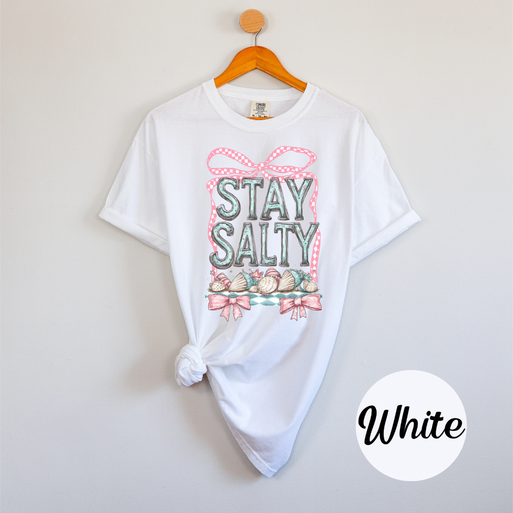 Stay Salty Tee β Coquette Coastal Cutie Vibes Womens Vacation Summer Shirt