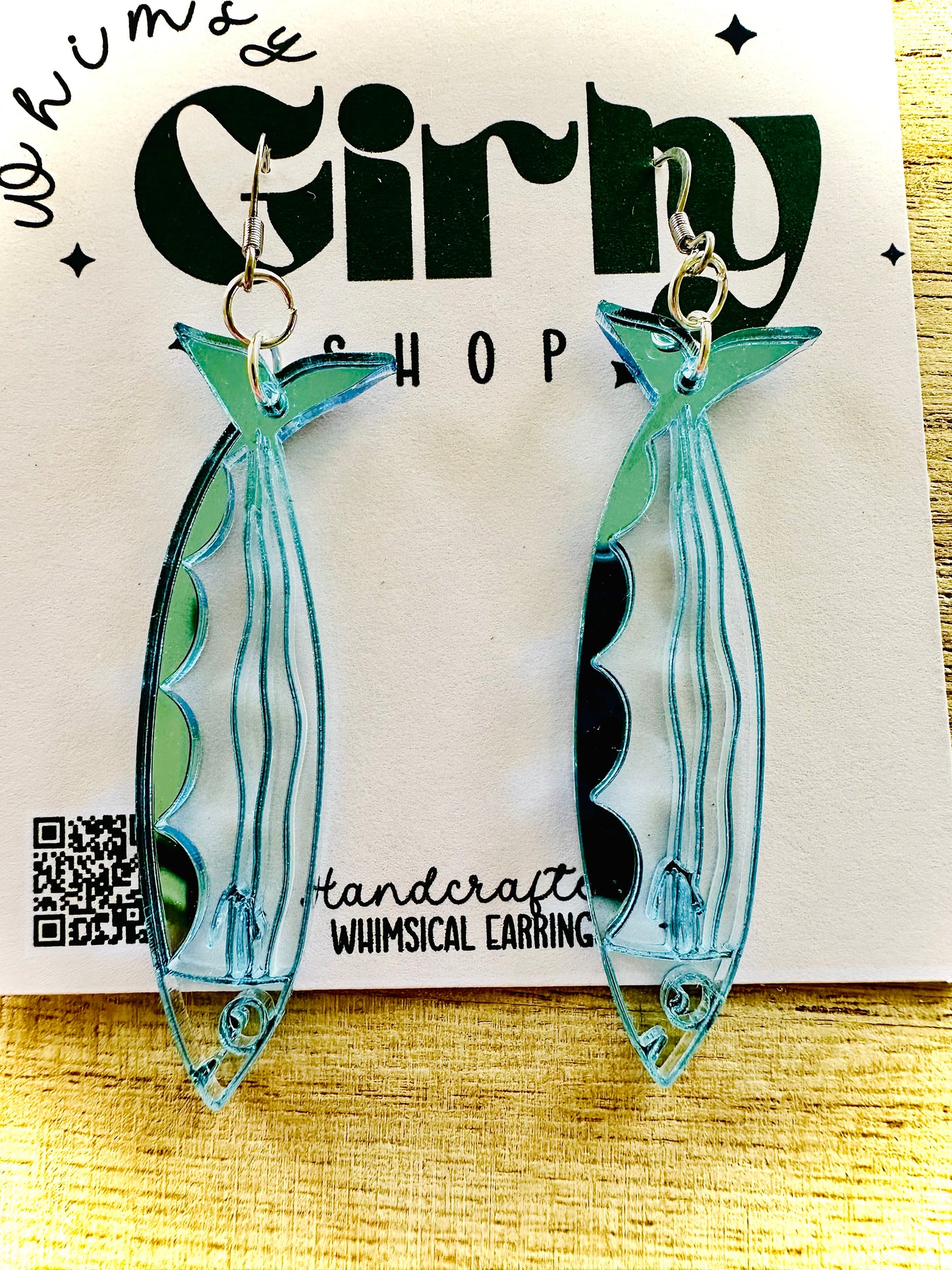 Fish Out of Water – Reflective Sardine Earrings