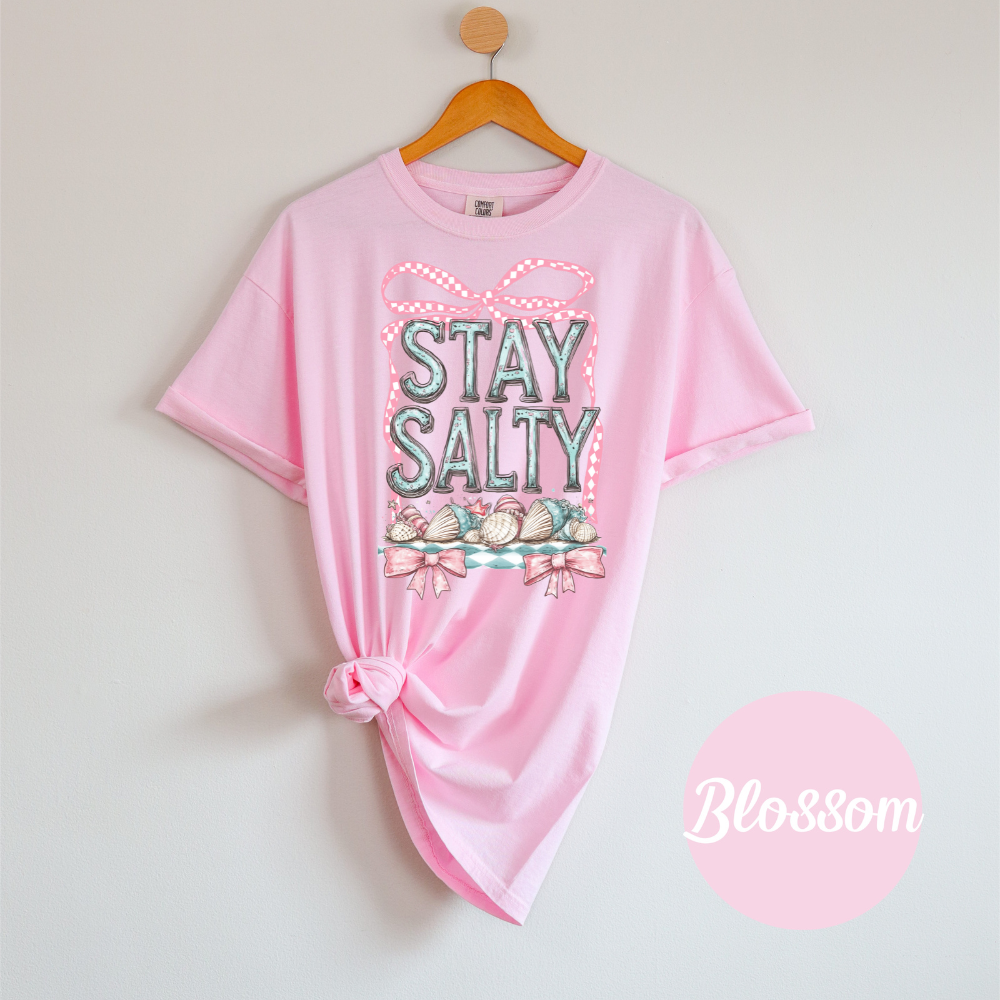Stay Salty Tee β Coquette Coastal Cutie Vibes Womens Vacation Summer Shirt