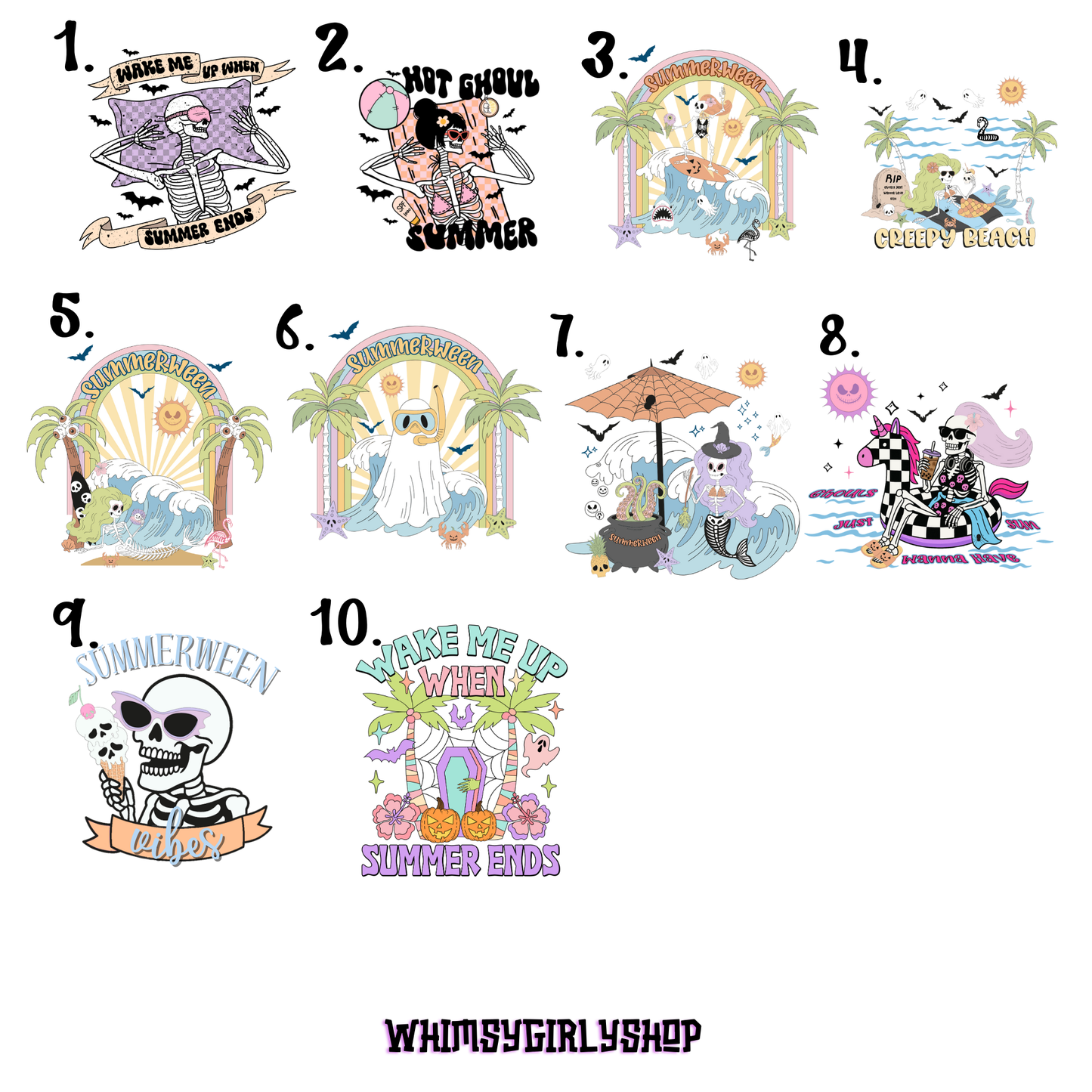 Ghouls Just Wanna Have Sun – Summerween Gift Box | Halloween Shirt, Tumbler, Earrings + Stickers