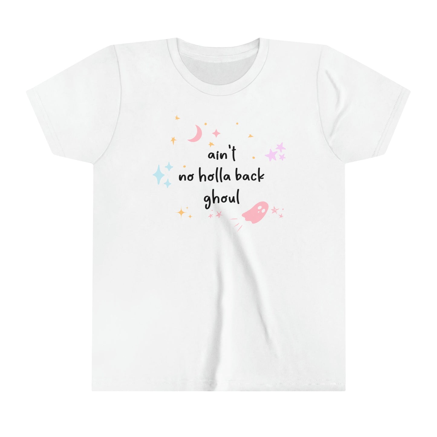 Kids Halloween Shirt - 'Ain't No Holla Back Ghoul' - Fun & Spooky Tee for Girls