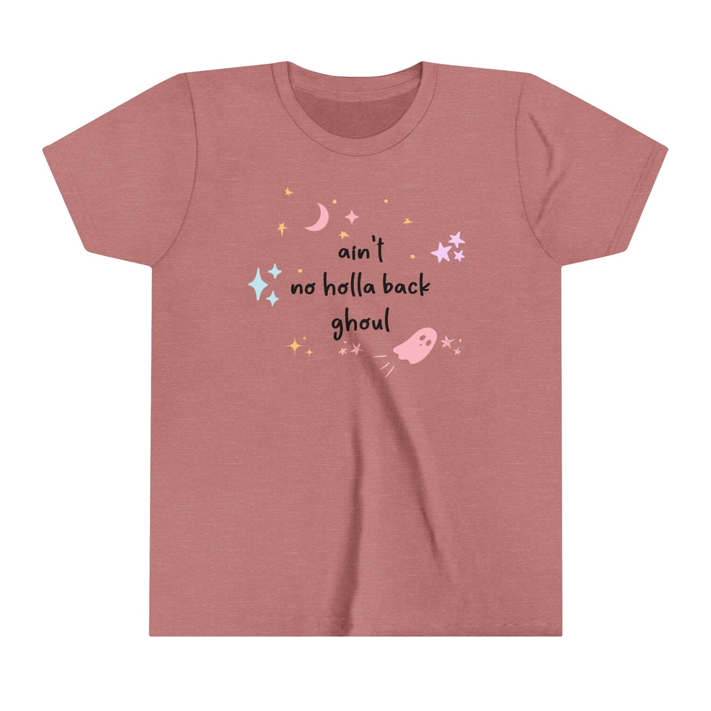 Kids Halloween Shirt - 'Ain't No Holla Back Ghoul' - Fun & Spooky Tee for Girls