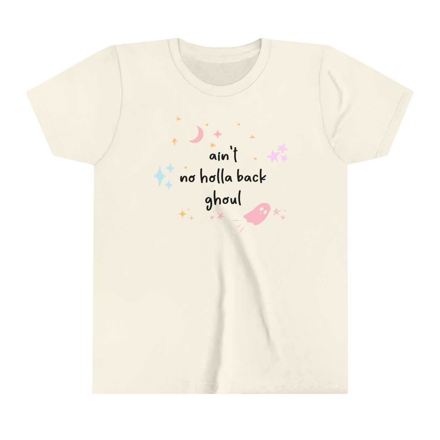 Kids Halloween Shirt - 'Ain't No Holla Back Ghoul' - Fun & Spooky Tee for Girls