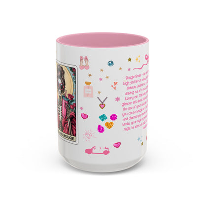 Broke and Bougie Tarot Card Mug | 15 oz Funny Skeleton Coffee Mug | Cute Bougie Gift