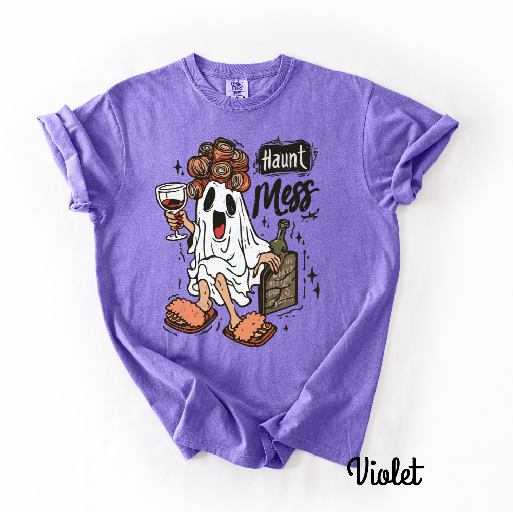 Haunt Mess Graphic Tee – Halloween Comfort Colors® T-Shirt