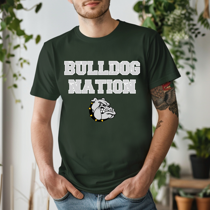 Bulldog Nation Shirt Unisex Shirt - Forest Green