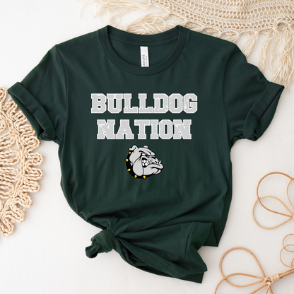 Bulldog Nation Shirt Unisex Shirt - Forest Green