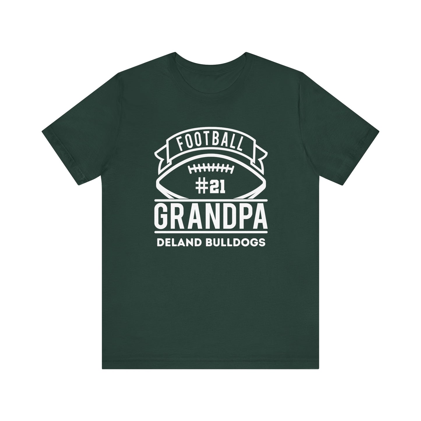 Personalized DeLand Bulldogs Football Grandpa Tee