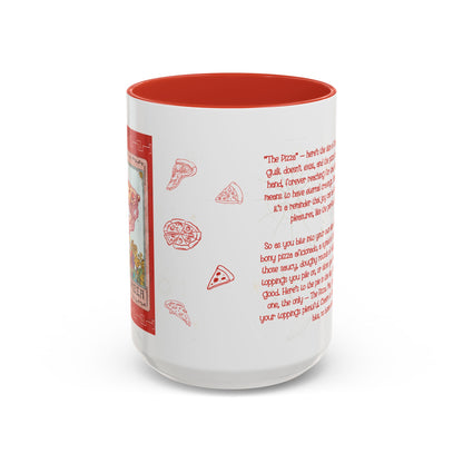 The Pizza Tarot Mug | 15 oz Funny Tarot Coffee Mug | Pizza Lover Gift