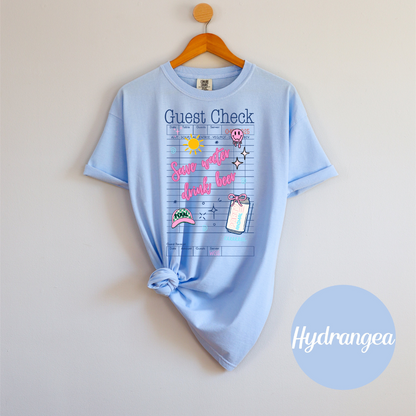 Save Water, Drink Beers– Guest Check Women’s Tee Soft T-Shirt