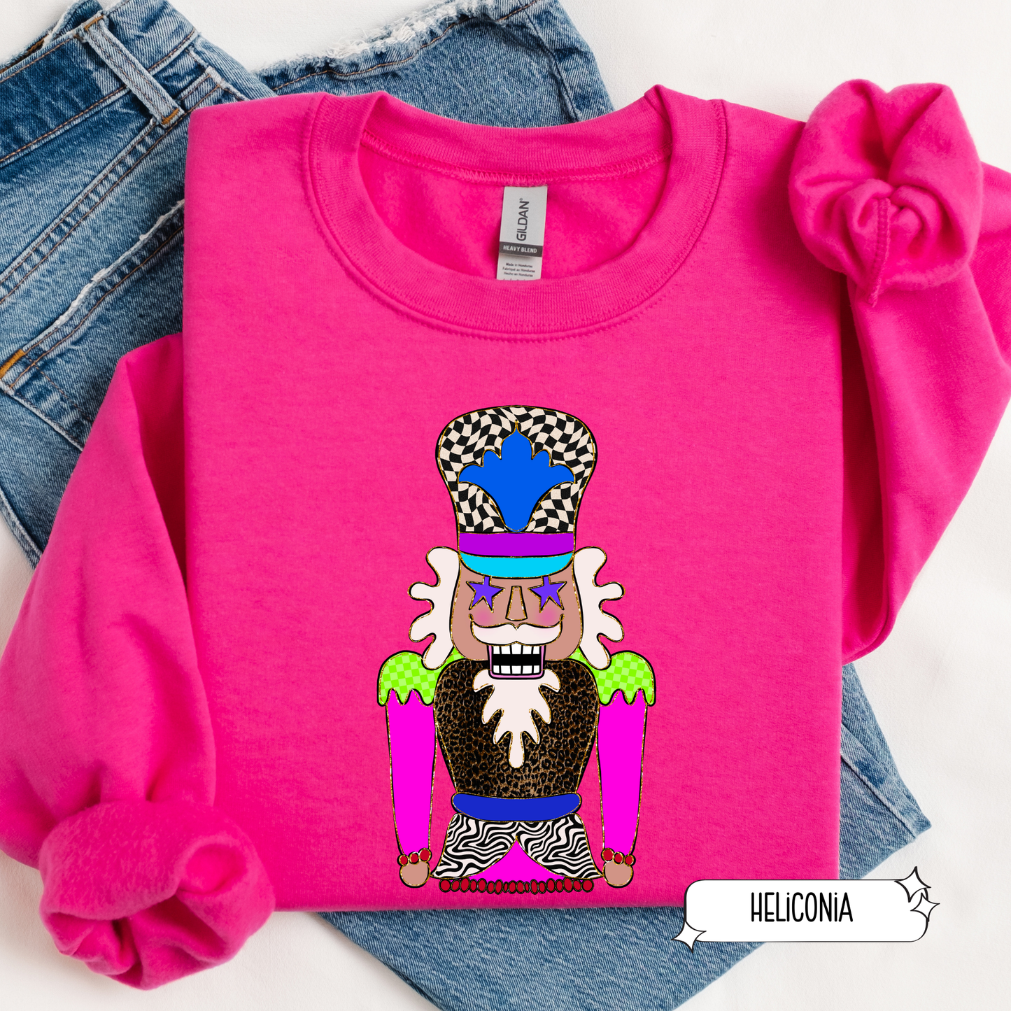 Retro Nutcracker Christmas Sweatshirt | Retro Holiday Crewneck | Women’s Cozy Christmas Sweater