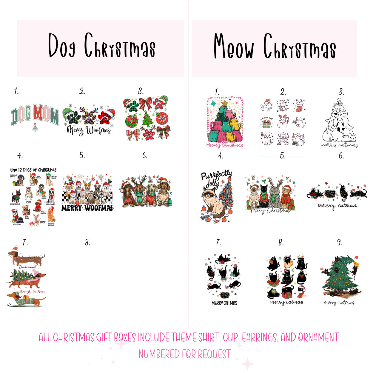 Women’s Christmas Gift Box | Pick Your Theme | Tee + Tumbler + Ornament + Earrings | Cute Holiday Gift Ideas