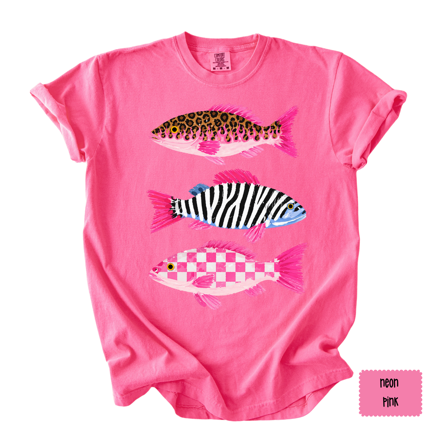 Preppy Fish Graphic Tee | Coastal Summer Shirt for Women | Beach Vacation T-Shirt