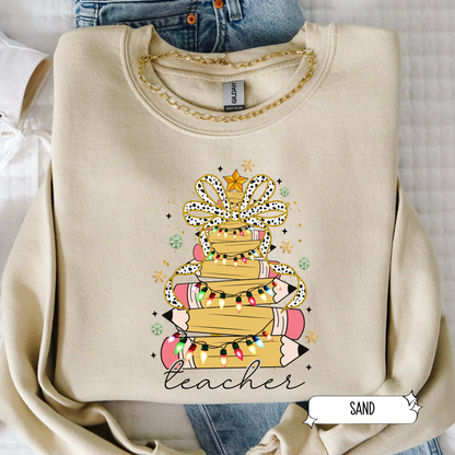 Teacher Books Sweatshirt | Cute Teacher Crewneck | Back to School & Classroom Gift Women’s Sweatshirt