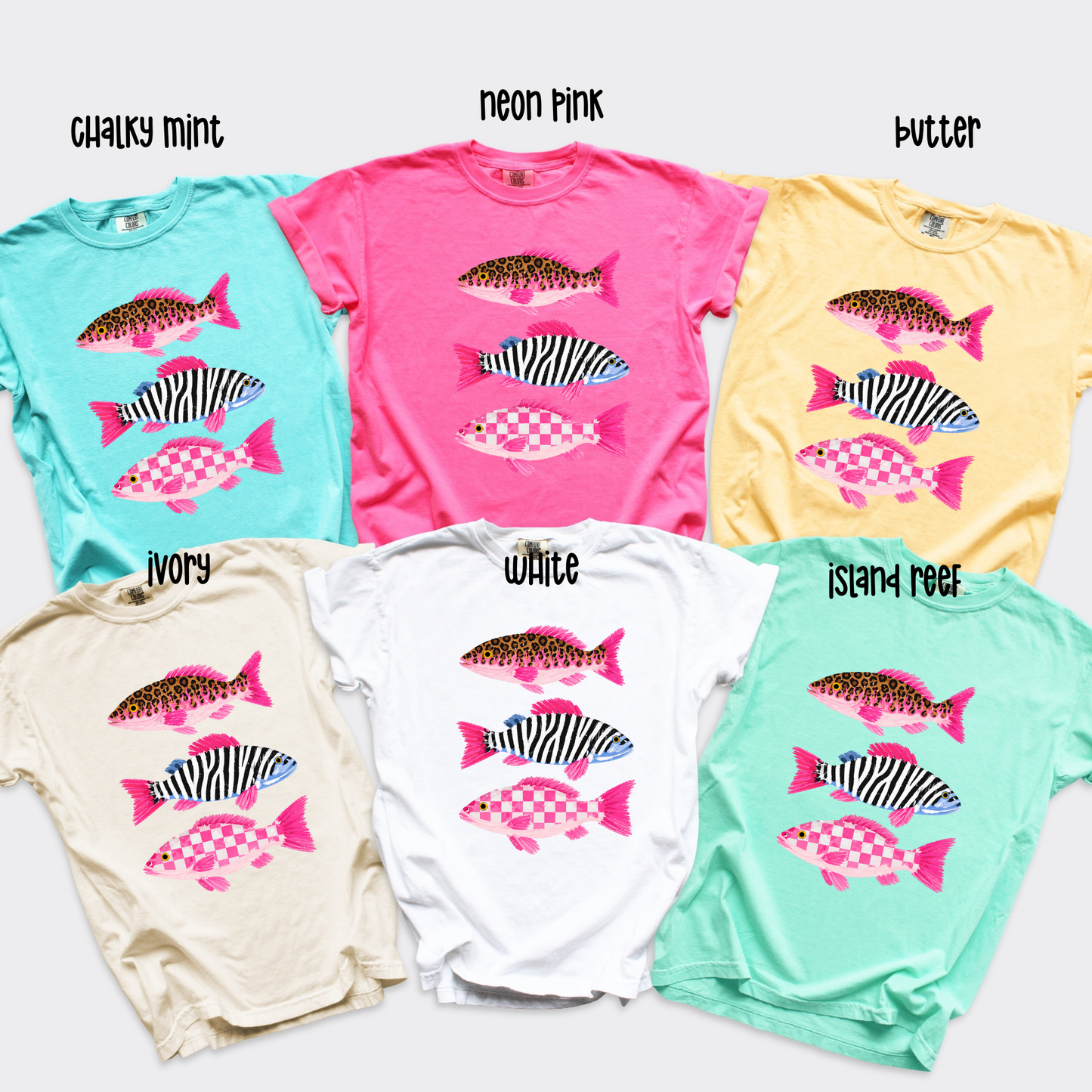 Preppy Fish Graphic Tee | Coastal Summer Shirt for Women | Beach Vacation T-Shirt
