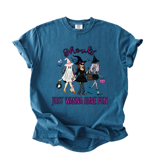 Ghouls Just Wanna Have Fun Theme – Ghoul Gang Halloween T-Shirt
