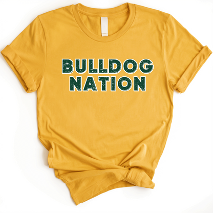 Bulldog Nation Shirt Unisex Shirt - Gold