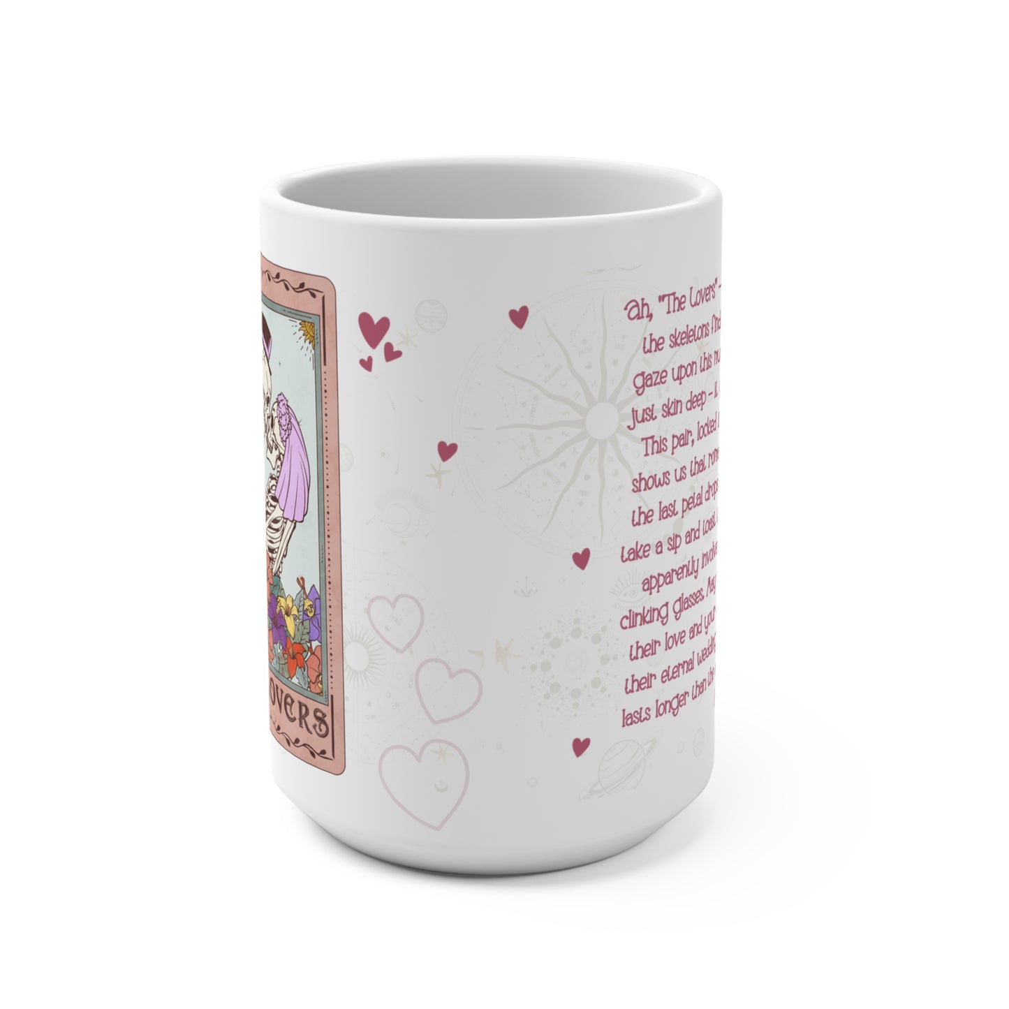 The Lovers Tarot Mug | 15 oz Romantic Tarot Coffee Mug | Meaningful Gift for Her