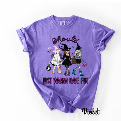 Ghouls Just Wanna Have Fun Theme – Ghoul Gang Halloween T-Shirt